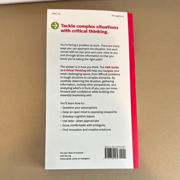 HBR Guide to Critical Thinking Book - Picture 2 of 2